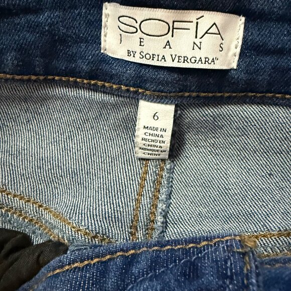 New Sofia Jeans Diana Super Hi Rise Palazzo Denim Jeans Sofia Vergara Size 6 - Picture 8 of 8